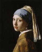 Jan Vermeer flicka med parlorbange Sweden oil painting artist